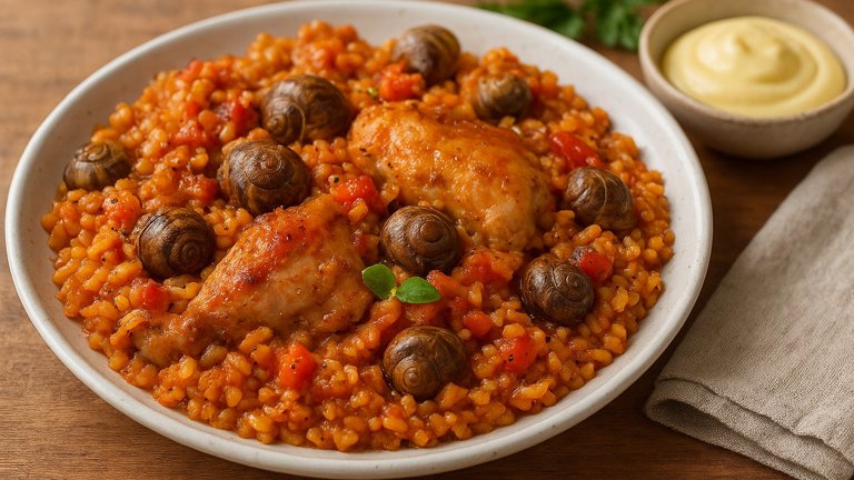 Spanish-Style Rabbit And Snail RICE