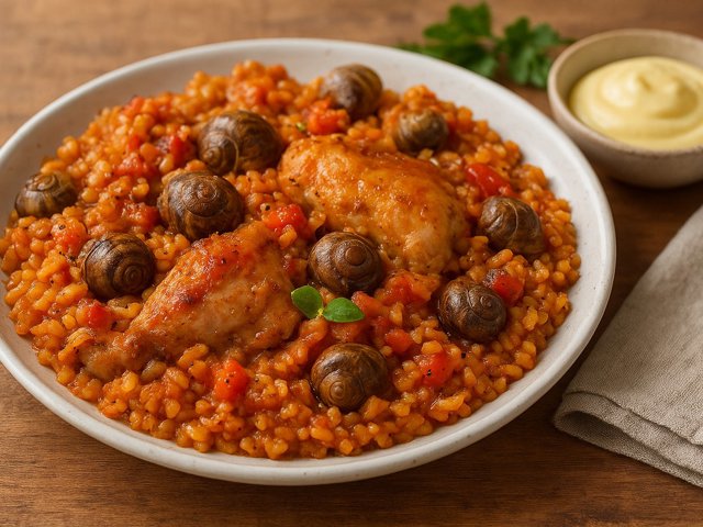 Spanish-Style Rabbit And Snail RICE