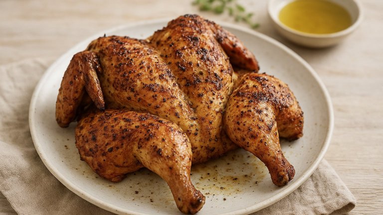 Spatchcocked Grilled Chicken