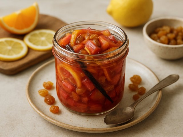Spiced Rhubarb Conserves