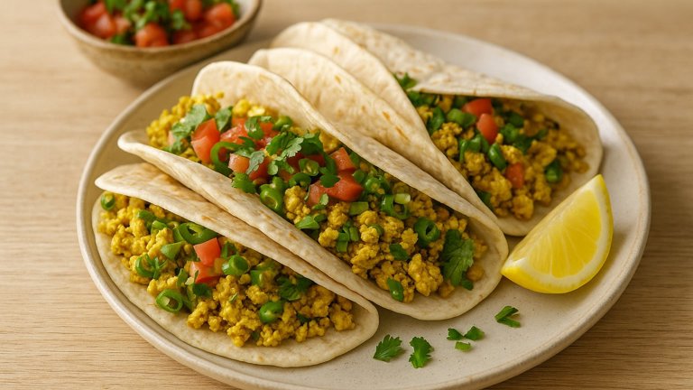 Spiced Scrambled Tofu Wraps