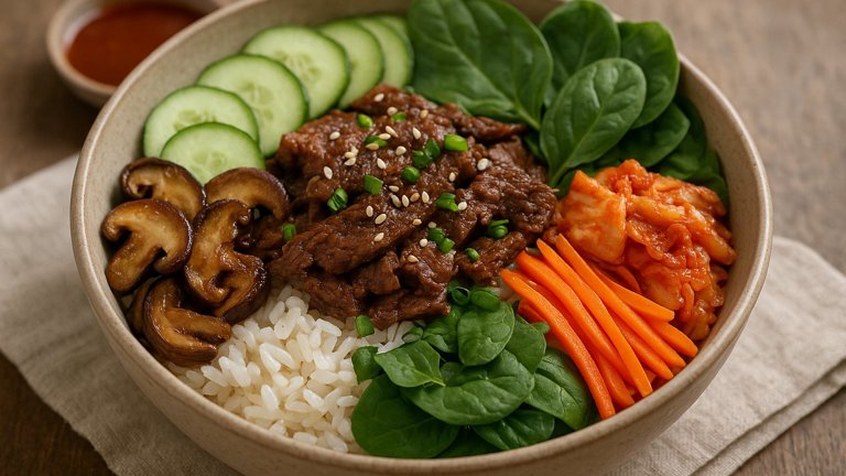 Spicy Sesame Rice Bowls