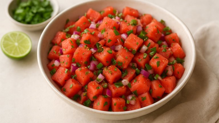 Spicy Watermelon Salad
