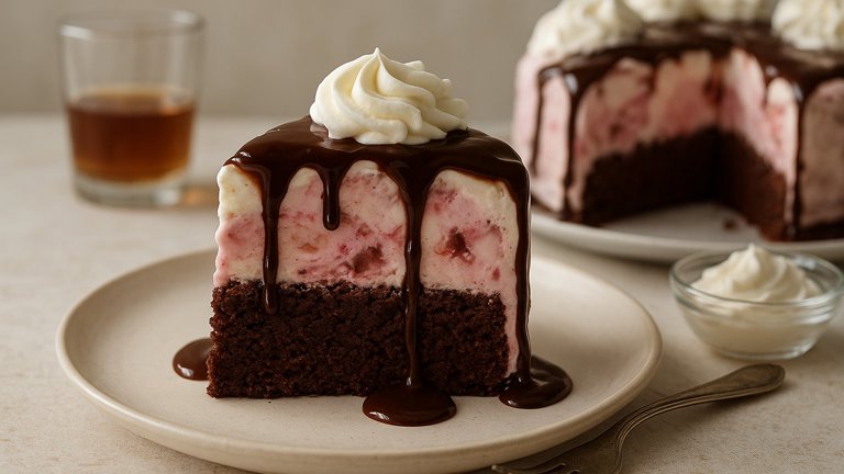 Spiked Ice-Cream Cake