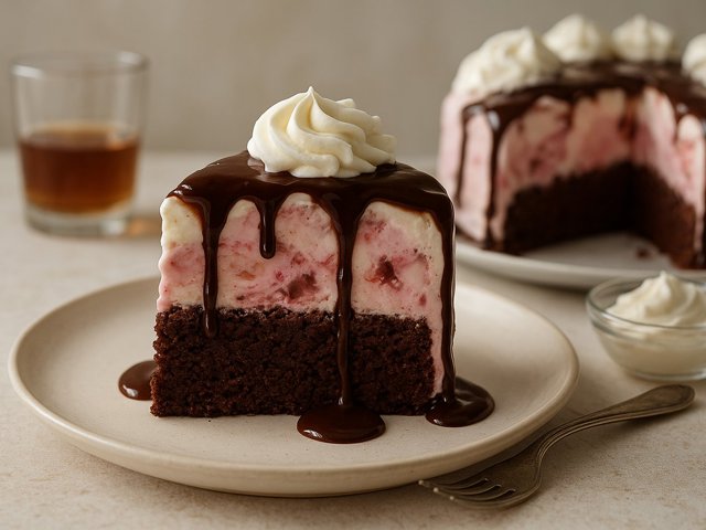 Spiked Ice-Cream Cake