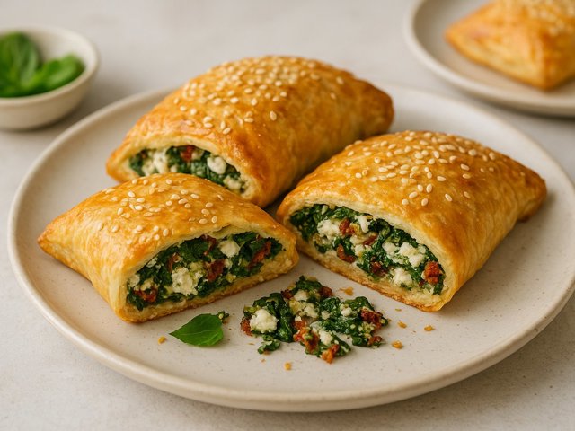 Spinach & Cheese Breakfast Pockets