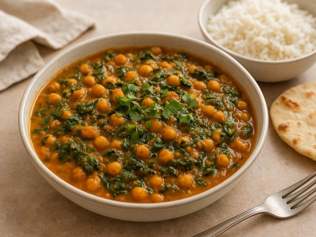 Spinach And Chickpea Curry