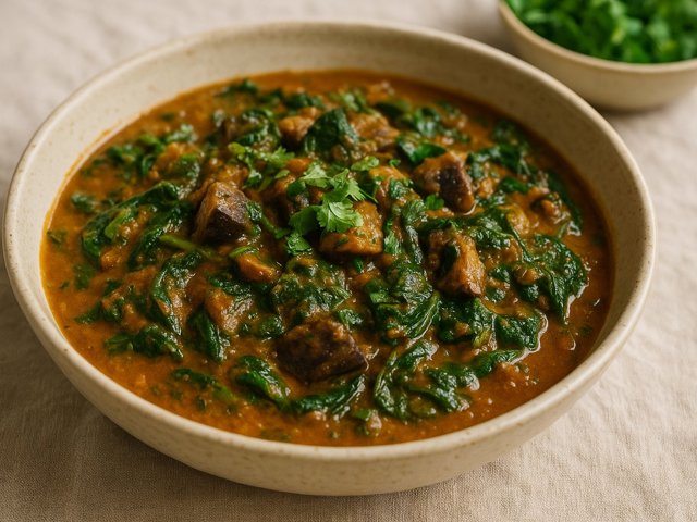 Spinach & Portobello Curry
