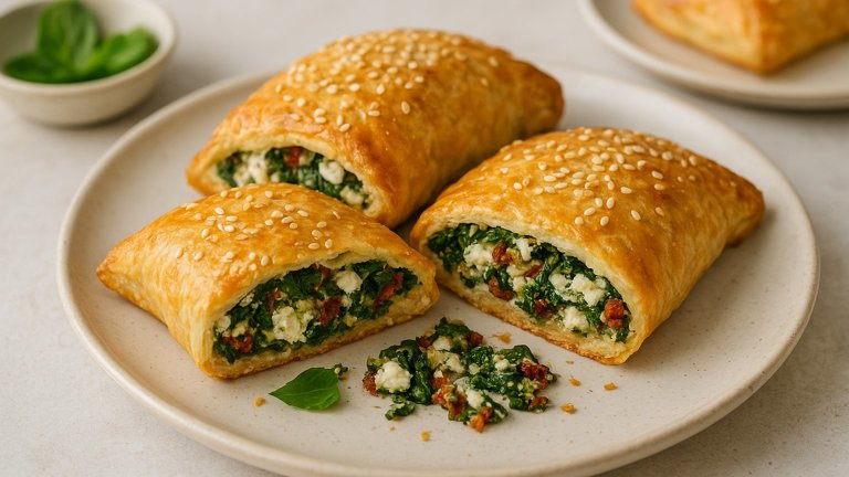 Spinach & Cheese Breakfast Pockets