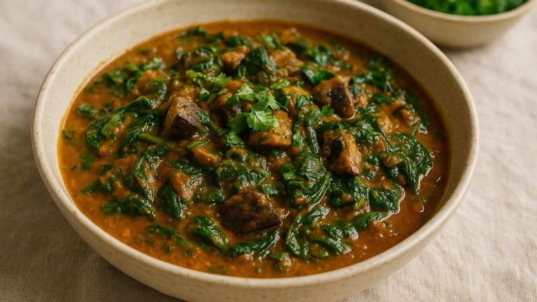 Spinach & Portobello Curry