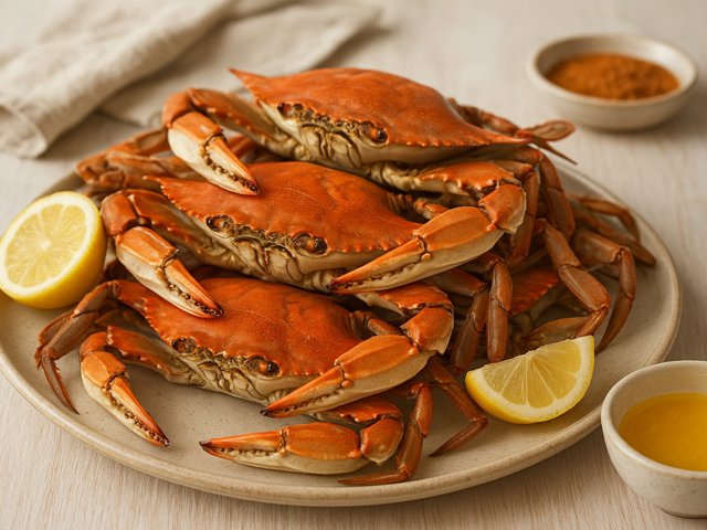 Steamed Blue Crabs