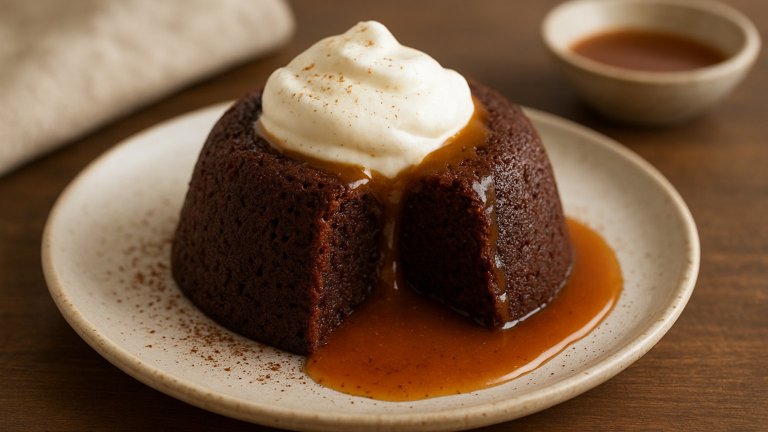 Steamed Chocolate Feather Pudding