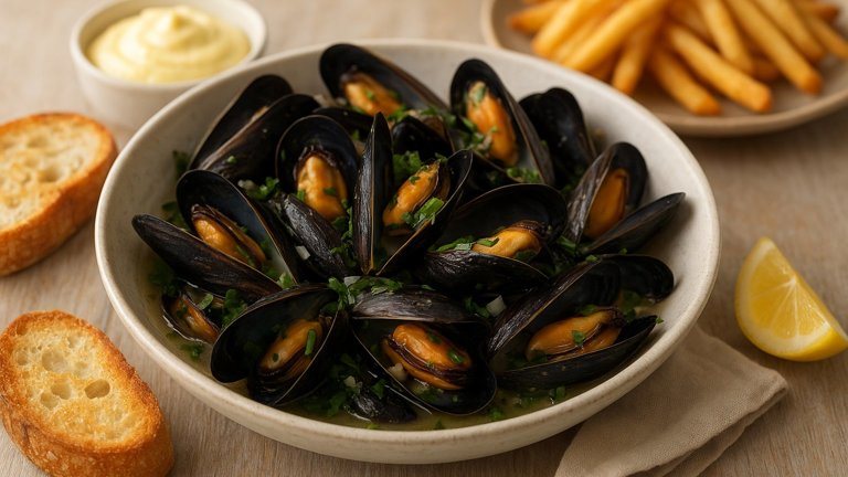 Steamed Mussels