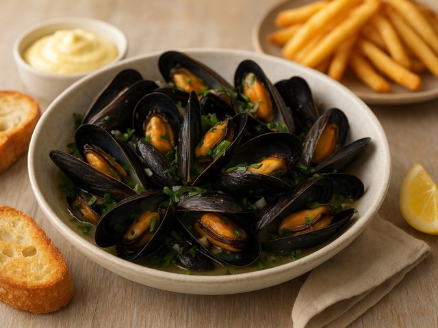 Steamed Mussels