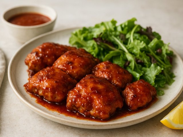 Sticky Chicken Thighs