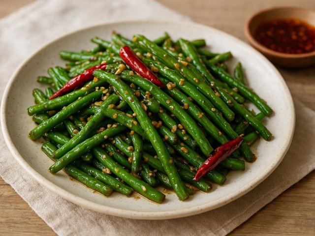 Stir-Fried Garlicky Green Beans