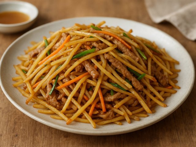 Stir-Fried Shoestring Potatoes