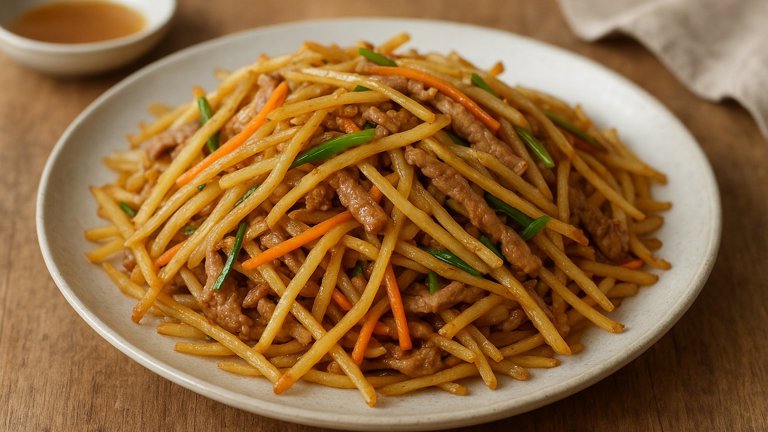 Stir-Fried Shoestring Potatoes