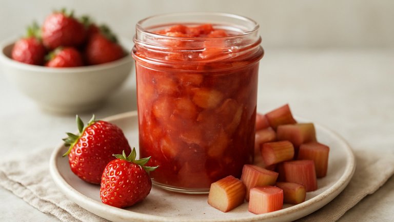 Strawberry And Rhubarb Preserves