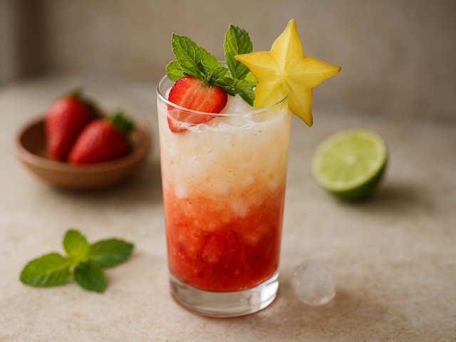 Strawberry-Ginger Mojito