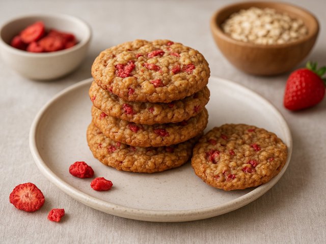 Strawberry-Oatmeal Cookies