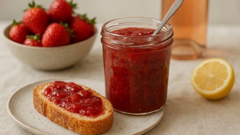 Strawberry Rosé Jam