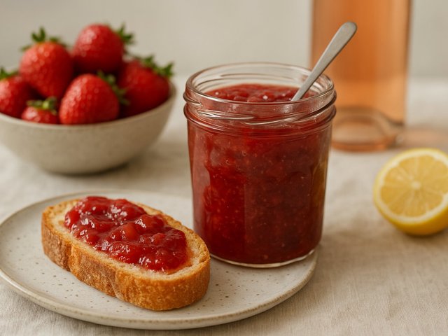 Strawberry Rosé Jam