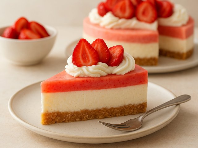 Strawberry Shortcake Cheesecake