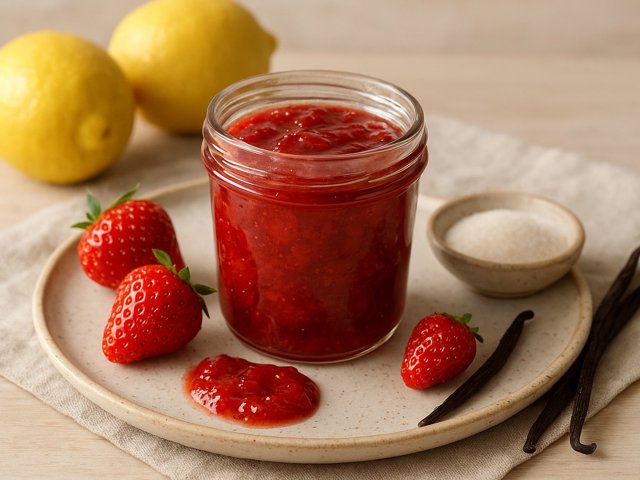 Strawberry Vanilla Preserves