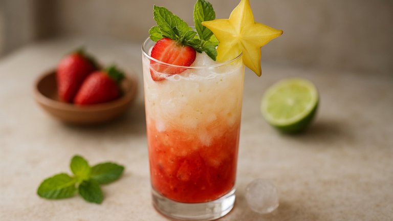 Strawberry-Ginger Mojito
