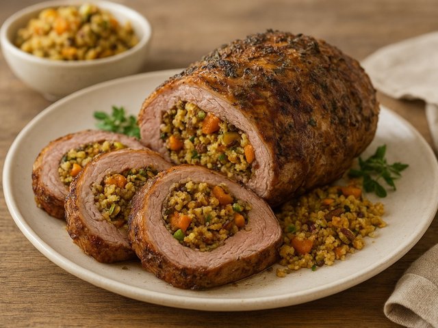Stuffed Lamb Roast