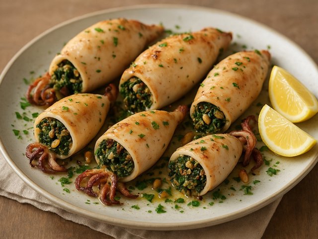 Stuffed Squid Sicilian-Style