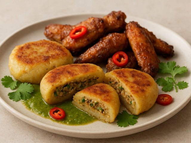 Stuffed Yucca Island Patties