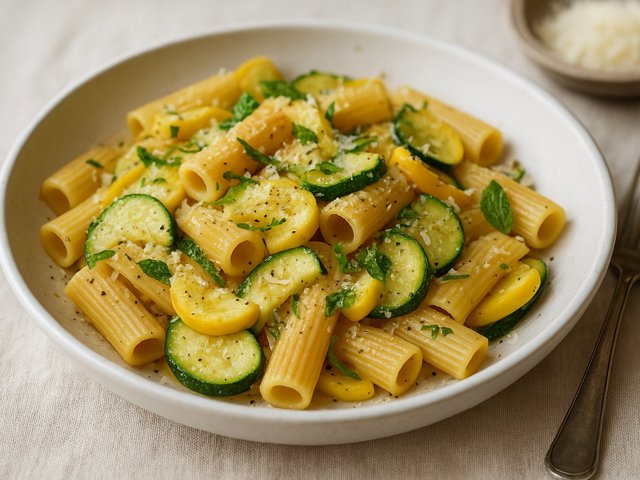 Summer Squash & Pecorino Pasta