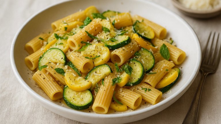 Summer Squash & Pecorino Pasta