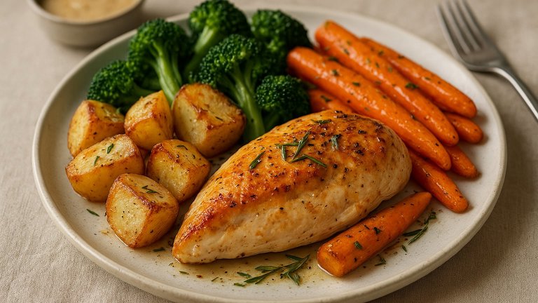 Sunday Roast Fitness Chicken Plate