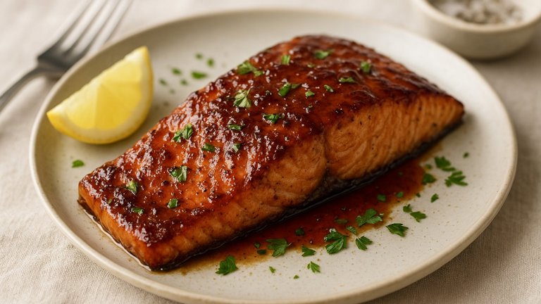 Sweet And Smoky Barbecued Salmon