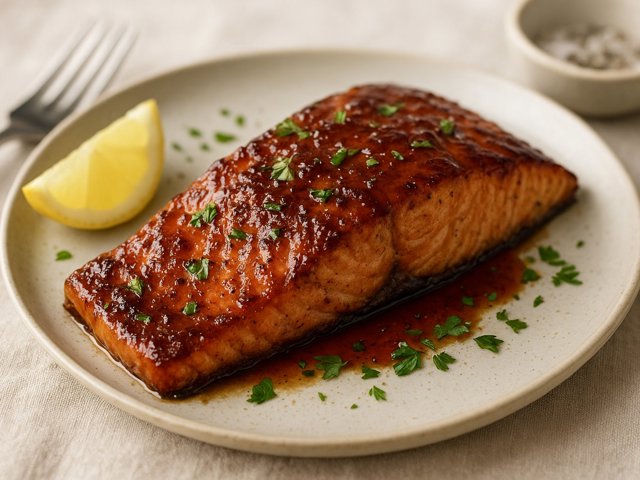 Sweet And Smoky Barbecued Salmon