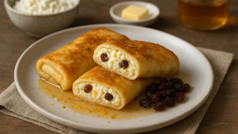 Sweet Cheese Blintzes