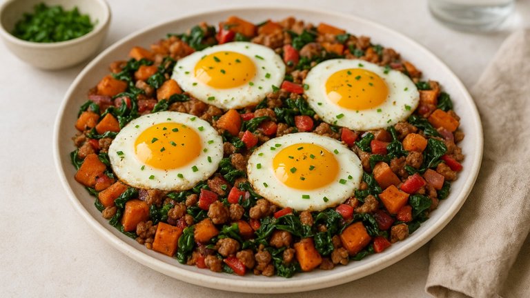 Sweet Potato Breakfast Hash With Eggs
