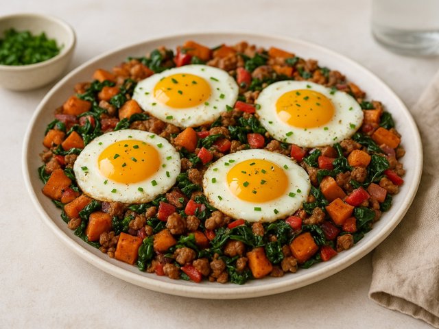 Sweet Potato Breakfast Hash With Eggs