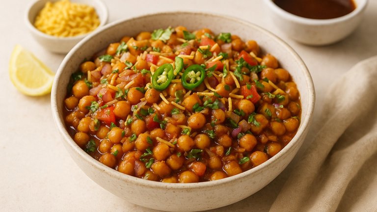 Sweet & Sour Chickpea Chaat