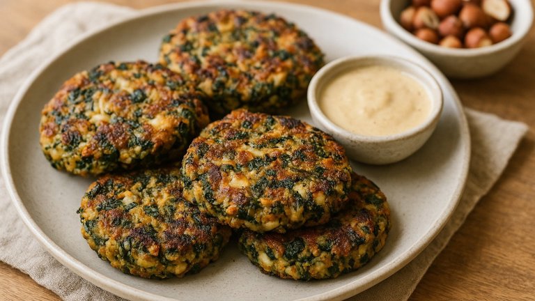 Swiss Chard AND Hazelnut Grilled Veggie Patties