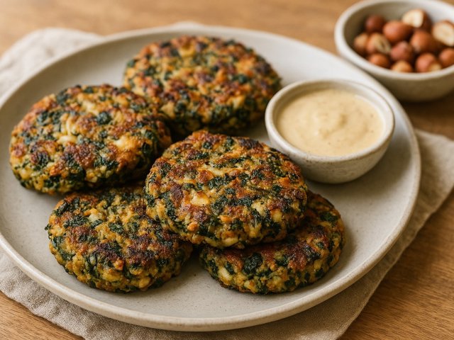 Swiss Chard AND Hazelnut Grilled Veggie Patties