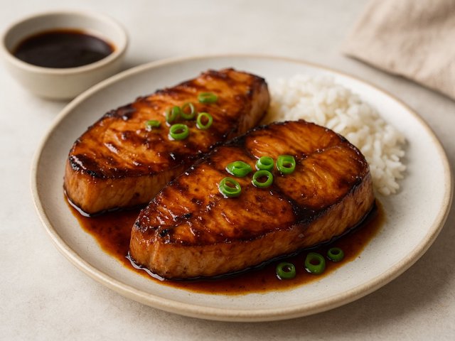 Teriyaki-Grilled Fish Steaks