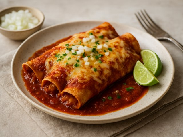 Tex-Mex Cheese Enchiladas For Two