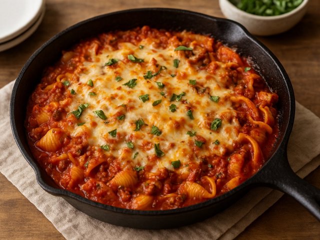 “THE Kids’ Favorite” Skillet Lasagna