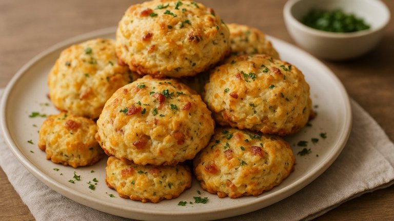 Three-Cheese, Bacon, and Herb Biscuits
