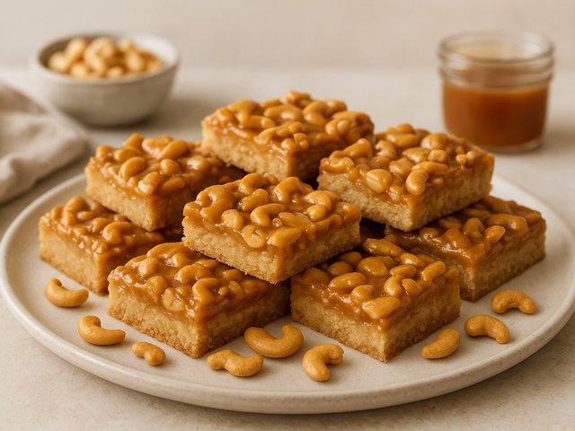 Toffee-Cashew Crunch Bars
