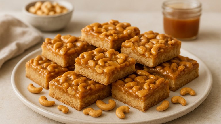 Toffee-Cashew Crunch Bars